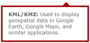 Displays geospatial data in Google Earth/Maps, and similar applications.