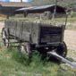 Historic wagon in South Pass City, Wyoming.