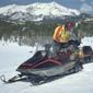 Snowmobiling on BLM-administered public lands in Wyoming.
