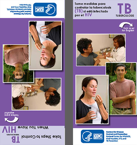 Front cover image of the pamphlet Take Steps to control TB when you have HIV in English & Spanish.