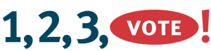 1,2,3 Vote - Logo