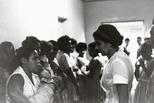Helen Rodriguez-Trias speaking to new mothers, ca. 1963