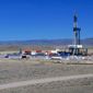 Drilling rig west of Casper, Wyoming.