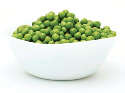 a bowl of peas