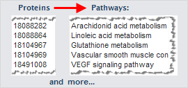 Use FLink to input lists of gene, protein sequence, or small molecule identifiers and retrieve ranked lists of pathways from the BioSystems database. Click on this image to learn more about FLink.