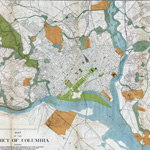 Map of Washington DC Civil War Defenses