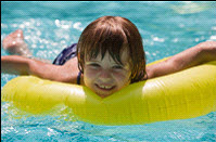 Picture of child swimming