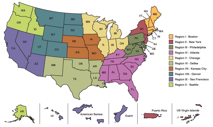 map of USA