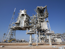 Launch Pad 39B is dismantled