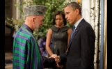 President Obama and President Karzai at the UN General Assembly Reception