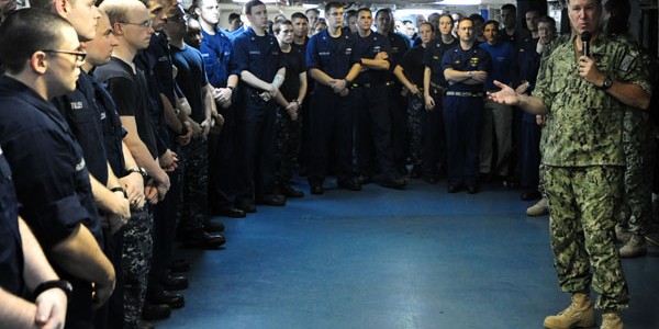 This blog was written by the Vice Chief of Naval Operations Admiral Mark Ferguson. Last month I had the great fortune to visit a number of our Sailors forward deployed in Fifth...