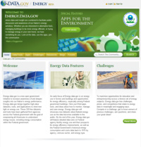 a screenshot of the Energy.data.gov webpage