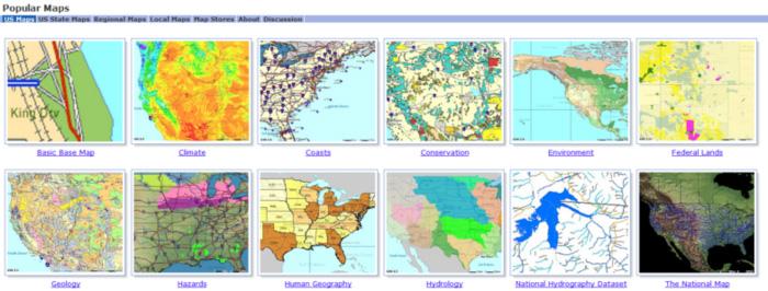 popular maps from geodata.gov