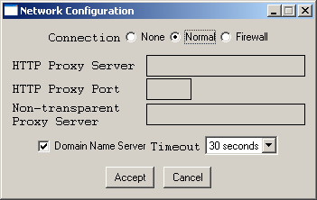 Network Configuration Form