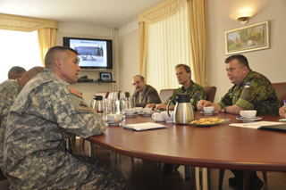 BG Hilty at Baltic Defense College