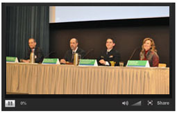 Video player with picture of Grand Rounds Panel