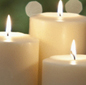 Photo: Three candles burning