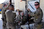 U.S. Troops Provide Security, Attend Meeting in Farah City, Afghanistan