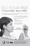 VAERS Poster, Black and White