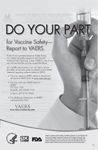 VAERS Poster, Black and White