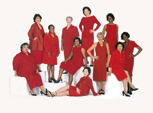 11 women in Red