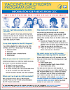 Vaccines for Children program (VFC) image of flyer