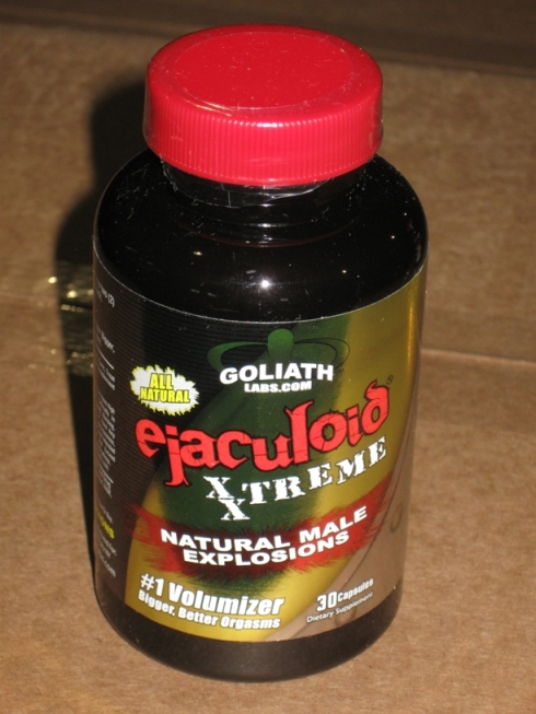 bottle of 30 capsules of ejaculoid XXTREME dietary supplement