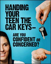 Graphic: Handing your teen the car keys - are you confident of concerned?
