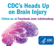 Graphic: CDC's Heads Up on Brain Injury. Follow us at Facebook.com/cdcheadsup