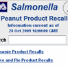 FDA Peanut-Containing Product Recall Widget