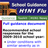 H1N1 School Guidance Widget