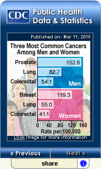 CDC Public Health Data and Statistics Widget