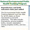 National Environmental Public Health Tracking Program Widget