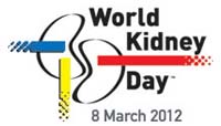 Logo: World Kidney Day. 8 March 2012