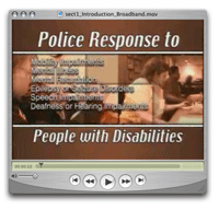 A image from the video "Police Response to People with Disabilities"