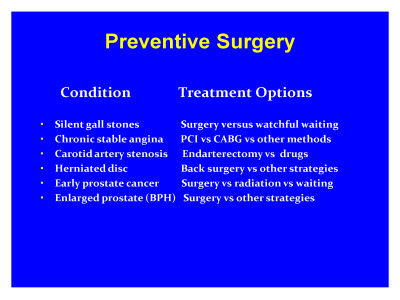 Preventive Surgery. Text Description is below the image.