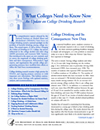 What Colleges Need to Know Now An Update on College Drinking Research