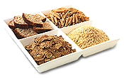 plate of various grains
