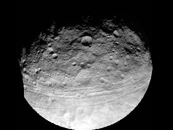 Full view of the giant asteroid Vesta