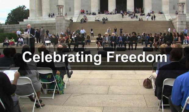 Celebrating Freedom at the Lincoln Memorial 