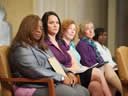 Key crusaders in the battle against domestic violence shared the dais.