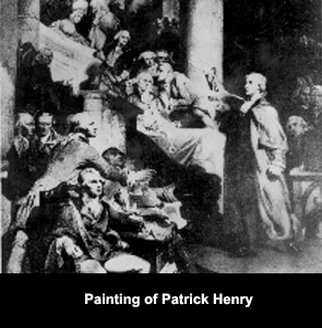 Painting of Partrick Henry