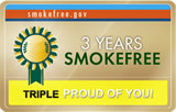 3 Years Smokefree
