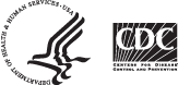 Health and Human Services (HHS) and Center for Disease Control (CDC) logos