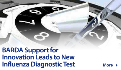 BARDA Support for Innovation Leads to New Influenza Diagnostic Test. More Information.
