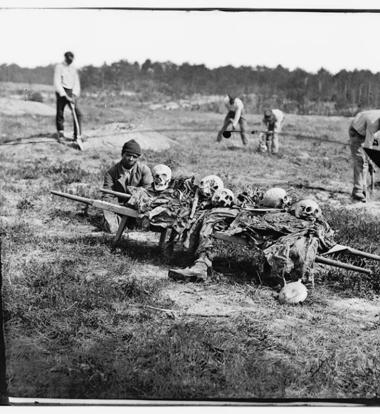 Burying the dead from the Battle of Cold Harbor