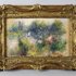 This undated image provided by the Potomack Company shows an apparently original painting by French impressionist Pierre-Auguste Renoir that was acquired by a woman from Virginia who stopped at a flea market in West Virginia and paid $7 for a box of trinkets that included the painting. An auction house has put on hold the sale of a painting believed to be by French impressionist Pierre-Auguste Renoir that a woman bought at a West Virginia flea market because a reporter found evidence someone stole the painting from the Baltimore Museum of Art.  A Washington Post reporter discovered documents in the museum’s library showing the painting was there from 1937 until 1949. Museum officials then found paperwork showing the painting, “Paysage Bords de Seine,” was stolen in 1951.   (AP Photo/Potomack Company)