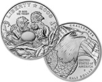 Bald Eagle Uncirculated Half-dollar Coin