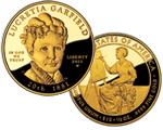 Lucretia Garfield First Spouse Uncirculated Coin