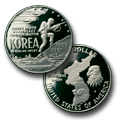 1991 Korean War Memorial Silver Dollar